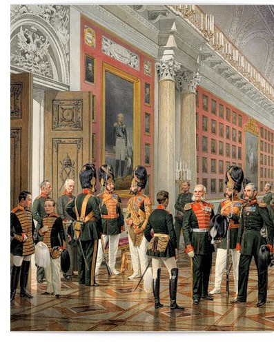 Пиратский К. К. Военная галерея 1812 года в Зимнем дворце (1848)